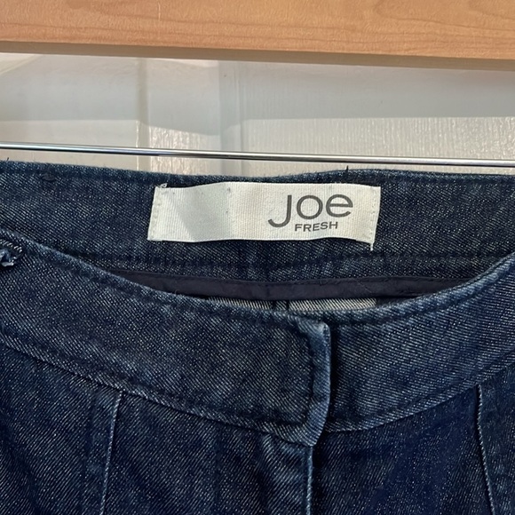 Joe Fresh | Super Wide Leg Dark Wash Trouser Denim Jean Size 6 Casual 90s y2k - Picture 4 of 10